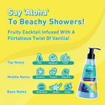 Buy Plum Beaches 'n Bakeries Shower Gel Duo - Hawaiian Rumba & Vanilla Vibes Shower Gels Combo of 2 - Purplle