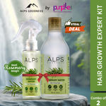 Buy Alps Goodness Hair Growth Expert Kit (Pack of 2) with Rosemary Water Spray (100 ml) & Rosemary Water Refill (305 ml) | Hair Regrowth | Viral Rinse | Mess Free Spray - Purplle