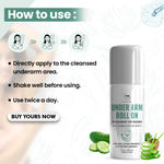 Buy TNW - The Natural Wash Underarm Roll-On Deodorant For Women| With Cucumber & Aloe Vera Extract and Hyaluronic Acid | For Long-Lasting Freshness - Purplle