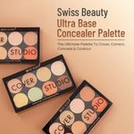 Buy Swiss Beauty Ultra Base Concealer Palette- Multi-01 (19 gm) - Purplle