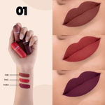 Buy MARS Mini Lip Pill High Pigmented Matte Lipstick Set of 3 | Transfer Proof & Smudge Proof | Travel Friendly (3.1 gm*3) (01-Romantic-Red) - Purplle