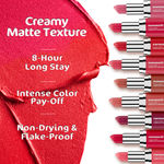 Buy Mamaearth Creamy Matte Long Stay Lipstick with Murumuru Butter and Vitamin E for 8-Hour Long Stay (Flakeproof & Non-Drying | Intense Color Payoff) Cranberry Crush - 4.2 gm - Purplle