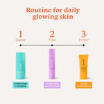 Buy FoxTale Daily Glow Ritual Trio - Hydrating Cleanser (100 ml) + Brightening SPF 50 Sunscreen (50 ml) + Ceramide Moisturizer (50 ml) - Purplle