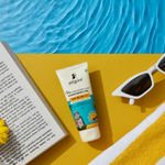 Buy Pilgrim 1% Hyaluronic Acid Sunscreen Gel With SPF 50+++, 50 gm, with Korean White Lotus, Light Aqua Gel Forumla, No White-Cast for UVA/B Rays & Blue Light Protection, for All Skin Types - Purplle