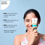 Buy Pilgrim 1% Hyaluronic Acid Sunscreen Gel With SPF 50+++, 50 gm, with Korean White Lotus, Light Aqua Gel Forumla, No White-Cast for UVA/B Rays & Blue Light Protection, for All Skin Types - Purplle