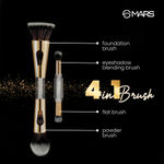 Buy MARS 4-in-1 Travel Brush Set with ultra soft bristles - Purplle