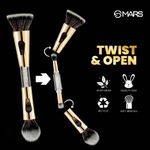 Buy MARS 4-in-1 Travel Brush Set with ultra soft bristles - Purplle