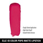 Buy Elle 18 Color Pops Matte Lip Color, Red Wave, (4.3 g) - Purplle