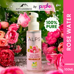 Buy Alps Goodness 100 % Pure Rose Water (100ml) | Rose water for face | Made from Chaitri Rose | Gulab Jal | Natural skin toner | Premium Rose Water - Purplle