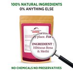 Buy Alps Goodness Hibiscus & Methi Powder (50 gm) | 100% Natural Fenugreek Powder | No Chemicals No Preservatives No Pesticides | Herbal Hair Mask For Hair Growth - Purplle