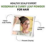 Buy Alps Goodness Rosemary & Curry Leaf Powder (50 gm) | 100% Natural Powder | No Preservatives, No Pesticides | Herbal Hair Mask for Stronger Hair - Purplle
