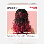 Buy Streax Ultralights Hair Colour Highlight Kit | Red Hair Colour, Crimson Red - Pack of 1 I Enriched with Walnut & Argan Oil I Hair Colour for Women | Rich, vibrant, Easy to use, DIY Application, 220 gm - Purplle