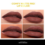 Buy FACES CANADA Comfy Matte Pro Liquid Lipstick - Brick Brown 08, 5.5 ml | 10HR Longstay | Intense Color | Macadamia Oil & Olive Butter Infused | Lightweight Super Smooth | No Dryness | No Alcohol - Purplle