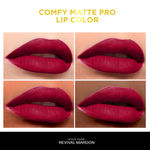Buy FACES CANADA Comfy Matte Pro Liquid Lipstick - Revival Maroon 14, 5.5 ml | 10HR Longstay | Intense Color | Macadamia Oil & Olive Butter Infused | Lightweight Super Smooth | No Dryness | No Alcohol - Purplle