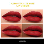 Buy FACES CANADA Comfy Matte Pro Liquid Lipstick - Rust Raisin 02, 5.5 ml | 10HR Longstay | Intense Color | Macadamia Oil & Olive Butter Infused | Lightweight Super Smooth | No Dryness | No Alcohol - Purplle