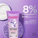 Buy L'Oreal Paris Hyaluron Moisture Hydra Filling Night Cream | Leave In Hair Cream with Hyaluronic Acid | For Dry & Dehydrated Hair | Adds Shine & bounce 180 ml - Purplle