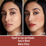 Buy Lakme 9 To 5 Weightless Matte Mousse Lip & Cheek Color - Brick Bloom (9 gm) - Purplle