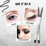 Buy FACES CANADA Ultime Pro Twist Eye Kajal Liner - Silver, 0.35 gm | High Impact Intense Color In 1 Stroke | 24HR Long Stay | Matte Finish | Soft Texture | Waterproof & Smudgeproof | Made With Carnauba Wax - Purplle