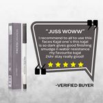 Buy FACES CANADA Ultime Pro Twist Eye Kajal Liner - Silver, 0.35 gm | High Impact Intense Color In 1 Stroke | 24HR Long Stay | Matte Finish | Soft Texture | Waterproof & Smudgeproof | Made With Carnauba Wax - Purplle