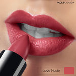 Buy Faces Canada Weightless Creme Lipstick |Jojoba & Almond Oil | Highly pigmented | Smooth One Stroke Color | Keeps Lips Moisturized | Love Nude 4 gm - Purplle