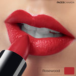 Buy Faces Canada Weightless Creme Lipstick |Jojoba and Almond Oil enriched | Highly pigmented | Smooth One Stroke Color | Rosewood 4 gm - Purplle