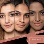 Buy Faces Canada Weightless Matte Lipstick |Jojoba and Almond Oil | Highly pigmented | Smooth One Stroke Color | Keeps Lips Moisturized | Buff Nude 4.5 gm - Purplle