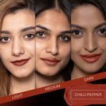 Buy Faces Canada Weightless Matte Lipstick |Jojoba and Almond Oil enriched| Highly pigmented | Smooth One Stroke Weightless Color | Keeps Lips Moisturized | Shade - Chilli Pepper 4 gm - Purplle