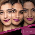 Buy Faces Canada Weightless Matte Lipstick |Jojoba and Almond Oil enriched| Highly pigmented | Smooth One Stroke Weightless Color | Keeps Lips Moisturized | Shade - Hot Plum 4.5 gm - Purplle