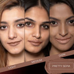 Buy Faces Canada Weightless Matte Lipstick |Jojoba & Almond Oil | Highly pigmented | Smooth One Stroke Color | Keeps Lips Moisturized |Pretty Sepia 4.5 gm - Purplle