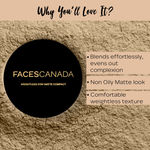 Buy FACES CANADA Weightless Stay Matte Finish Compact Powder - Natural, 9 gm | Oil Control | Evens Out Complexion | Blends Effortlessly | Pressed Powder For All Skin Types - Purplle