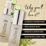 Buy Faces Canada UltimePro Shimmer Makeup Fixer | Long Lasting | Makeup Setting Spray | Hydrates & Refreshes | Cucumber & Moringa Enriched | No Alcohol | 100 ml - Purplle