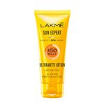 Buy Lakme Sun Expert Super Matte Lotion Sunscreen SPF 50 PA+++ with Niacinamide & Vit C | Broad spectrum UVA/B protection | Blue light protection | No White Cast | for all dry, normal skin| Lightweight, Non Sticky |100 ml - Purplle