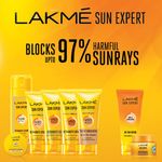 Buy Lakme Sun Expert Super Matte Lotion Sunscreen SPF 50 PA+++ with Niacinamide & Vit C | Broad spectrum UVA/B protection | Blue light protection | No White Cast | for all dry, normal skin| Lightweight, Non Sticky |100 ml - Purplle