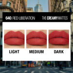 Buy Maybelline New York Color Sensational Creamy Matte Lipstick, 640 Red Liberation (3.9 gm) - Purplle
