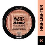 Buy Maybelline New York Face Studio Master Chrome Metallic Highlighter - Molten Rose Gold (6.7 gm) - Purplle