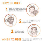 Buy Good Vibes Papaya Glow Face Mask | Brightening Lightens Scars | With Basil | No Parabens No Sulphates No Mineral Oil No Animal Testing (50 gm) - Purplle