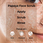 Buy Good Vibes Papaya Rejuvenating Face Scrub | Cleansing, Moisturizing | With Almond Oil | No Parabens, No Sulphates, No Mineral Oil (50 gm) - Purplle