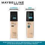 Buy Maybelline New York Fit Me Matte + Poreless Liquid Foundation, 118 Light Beige | Matte Foundation | Oil Control Foundation | Foundation With SPF, 30 ml - Purplle