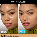 Buy Maybelline New York Fit Me Matte+Poreless Liquid Foundation 126 - Light pecan | Matte Finish with 16 HR Oil Control + SPF 22 30 ml - Purplle