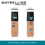 Buy Maybelline New York Fit Me Matte+Poreless Liquid Foundation 137 - Golden tan | Matte Finish with 16 HR Oil Control + SPF 22 30 ml - Purplle