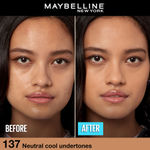 Buy Maybelline New York Fit Me Matte+Poreless Liquid Foundation 137 - Golden tan | Matte Finish with 16 HR Oil Control + SPF 22 30 ml - Purplle