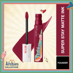 Buy Maybelline NY SuperStay Matte Ink Lipstick, The Archies Collection,Founder, 5 ml - Purplle