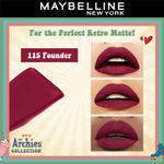 Buy Maybelline NY SuperStay Matte Ink Lipstick, The Archies Collection,Founder, 5 ml - Purplle