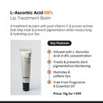Buy Minimalist 8% L-Ascorbic Acid Lip Treatment Balm with Vitamin E, Radianskin & Gylcerine for pigmented & dark lips - Purplle