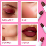 Buy NY Bae 12 In 1 Mini Lip Kit Set (14.4 gm) | Brown & Nude Lipstick | Lip Crayon | Lip & Cheek Tint | Lipstick Pallete| Makeup Kit | Lip Kit | Blush - Nude Takeover 01 - Purplle