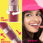 Buy NY Bae 4 IN 1 Lip Play Liquid Lipstick - Nude Tease (4 ml) | Matte Lips | Super Pigmented | Multi-Use | Nude & Brown Shades | Travel Kit - Purplle