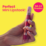 Buy NY Bae 4 IN 1 Lip Play Liquid Lipstick - Pretty Pleasure (4 ml) | Matte Lips | Super Pigmented | Multi-Use | Pink & Brown Shades | Travel Kit - Purplle