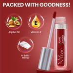 Buy NY Bae Confessions Liquid Lipstick - Snowflake Kisses 8 (4.5 ml) | Matte Lipstick | Maroon Shade | Moisturizing | Long Lasting | Transfer Proof - Purplle