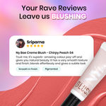 Buy NY Bae Creme Blush - Chirpy Peach 04 (10 gm) | Dewy Peach Blush | Lip & Cheek Tint | Liquid Blush | Intense Pi gment | Korean Glow - Purplle