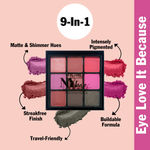 Buy NY Bae Eye Love Eyeshadow Palette - Peppy Pinks 04 (9 gm) | 9 In 1 Palette | Pink | Matte & Shimmer | Rich Colour | Long Wear | Super Blendable - Purplle
